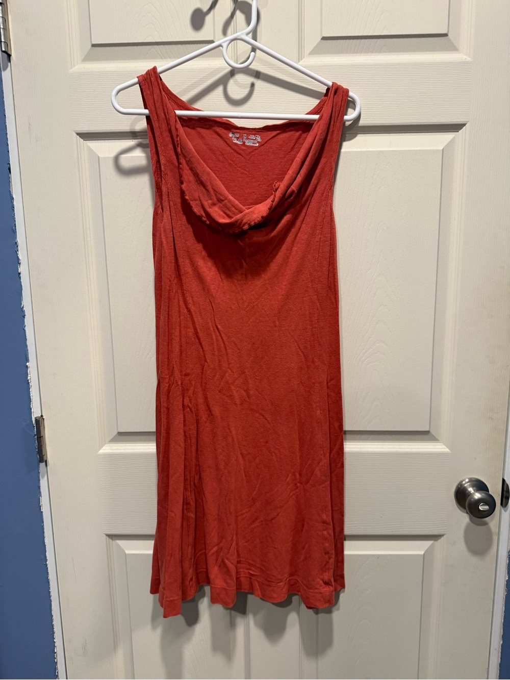 Royal Robbins Sleeveless Cowl Neck Orange-Red Dress